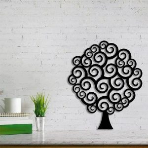 Wall Accents |   1pc Tree of Life Girl Metal Wall Art Outdoor Decor Rust Proof Wall Sculpture Ideal For Garden, Home, Farmhouse, Patio And Bedroom Wall Accents Wall Accents