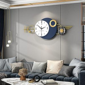 Wall Accents |   Large Wall Clock for Living Room Decor Modern Minimalist Wall Clock Silent Non-Ticking for Office School Home Kitchen Dining Room Bathroom Battery Operated 82*32CM 100*42CM Wall Accents Wall Accents