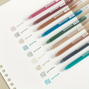 DIY Art |   9colors Multi Color Gel Pen Morandi Colored Ball Point Pen Set 0.5mm For Office School Student Stationery Office Supplies DIY Art DIY Art