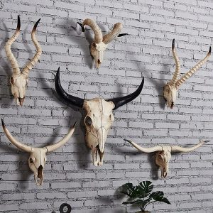 Wall Accents |   1pc 3D Cow Head Wall Hanging Decoration for Home Bar Restaurant Unique Animal Art Sculpture Wall Accents Wall Accents